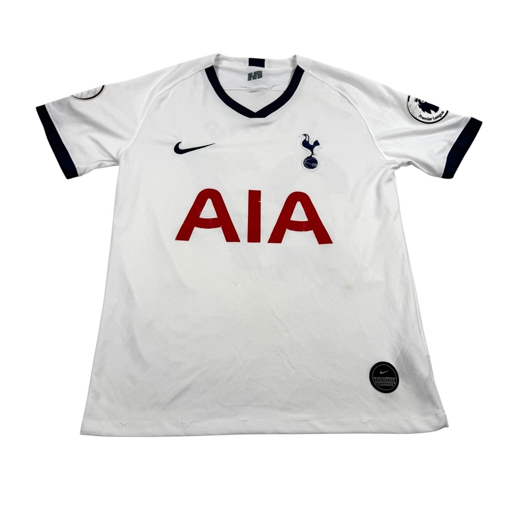 Tottenham Hotspur Jersey Mens Medium White Soccer Nike Dri Fit AIA Lucas 27